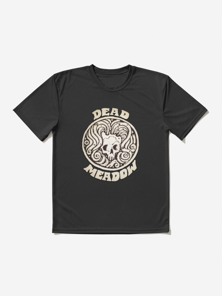 Tentacle Skull (reversed). Dark Red on Grey or Military Green Tee-shirt /  Dead Meadow Store