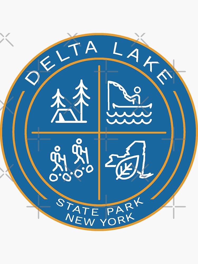 "Delta Lake State Park Heraldic Logo" Sticker for Sale by VanyaKar
