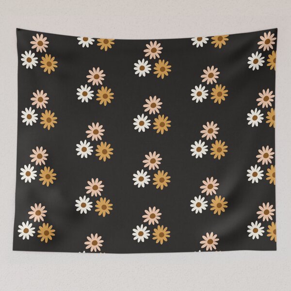 Item preview, Retro Daisy Flowers Trio designed and sold by GarimaSDesign.