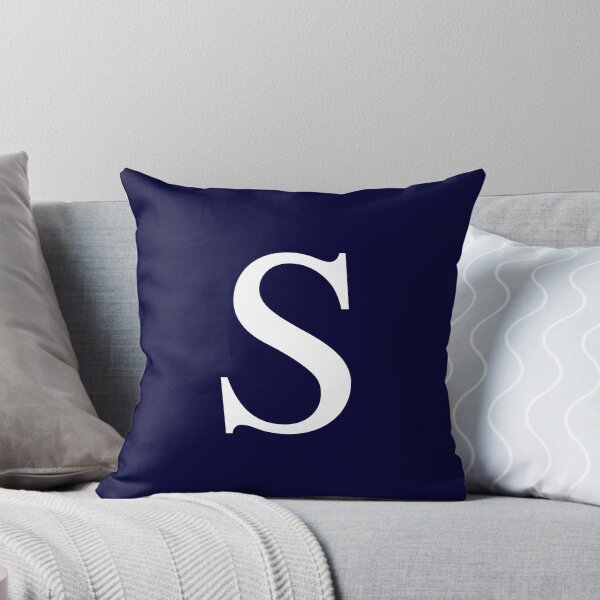 Item preview, Navy Blue Basic Monogram S designed and sold by rewstudio.