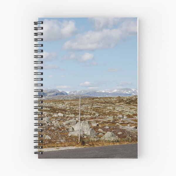 Item preview, Road through the stone tundra with landmarks against a background of snow-capped mountains and a cloudy sky designed and sold by EG Creativity Art.