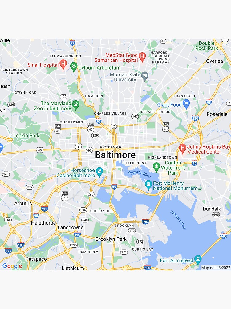 quot Baltimore United States Map - Flat,750x,075,f Pad,750x1000,f8f8f8