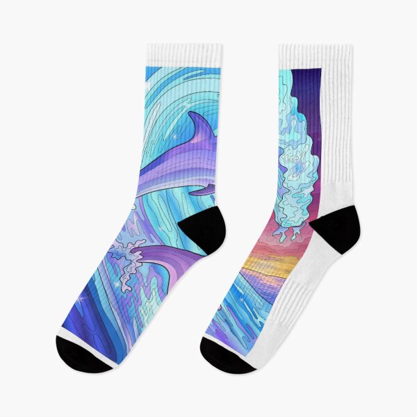 Item preview, Dolphins under the wave designed and sold by RandaMay.