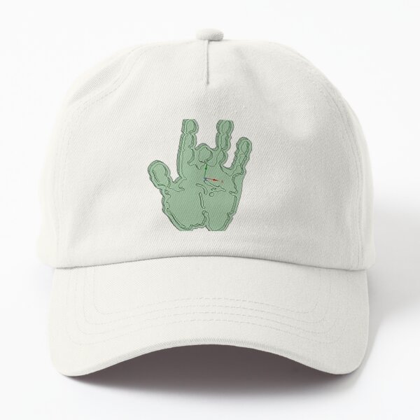 Dark Green Handprint Baseball Hat with White Logo  Shop the Jerry Garcia  Official Store Official Store