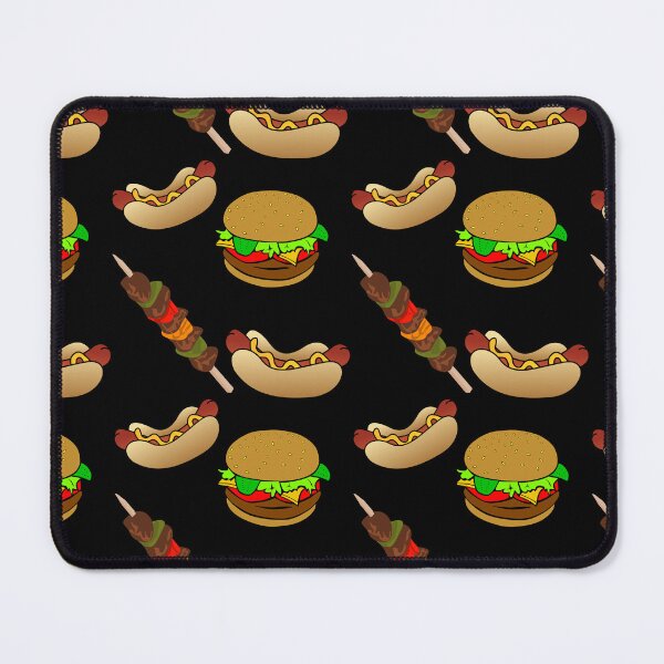 Item preview, BBQ Pattern - Burger, HotDog and Shish Kebab designed and sold by VitoTDesign.