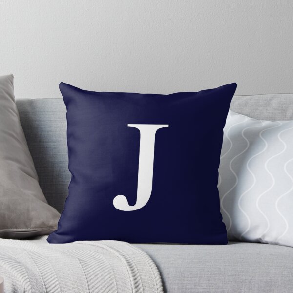 Item preview, Navy Blue Basic Monogram J designed and sold by rewstudio.
