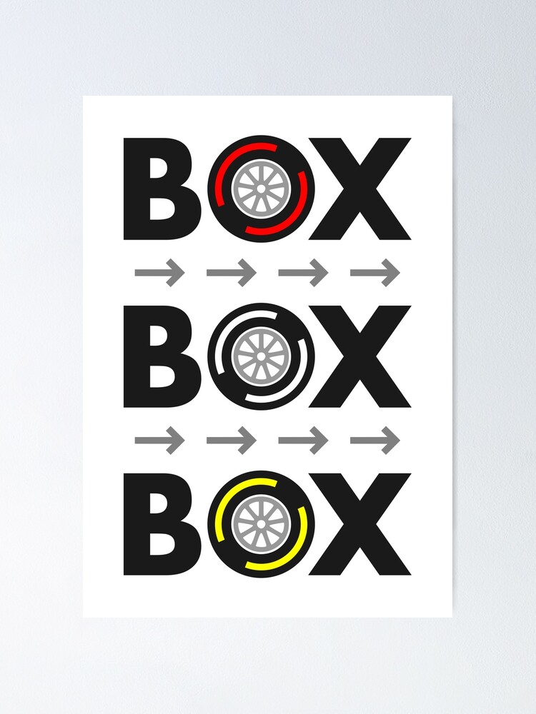 Box Box Box F1 Tyre Compound Design Sticker for Sale by David