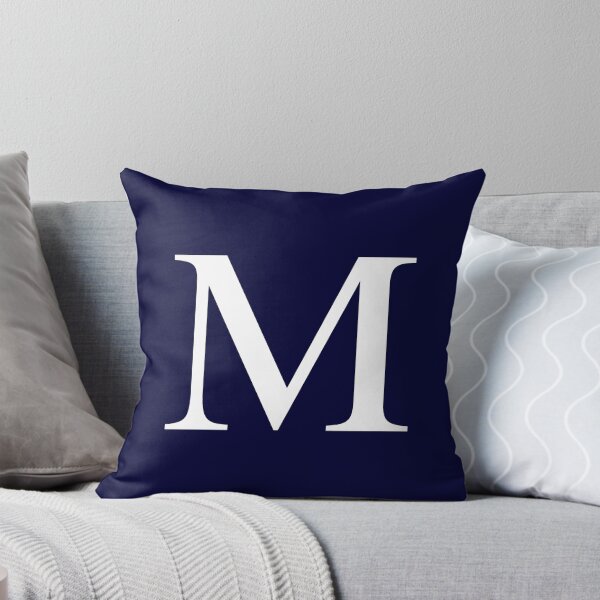 Item preview, Navy Blue Basic Monogram M designed and sold by rewstudio.