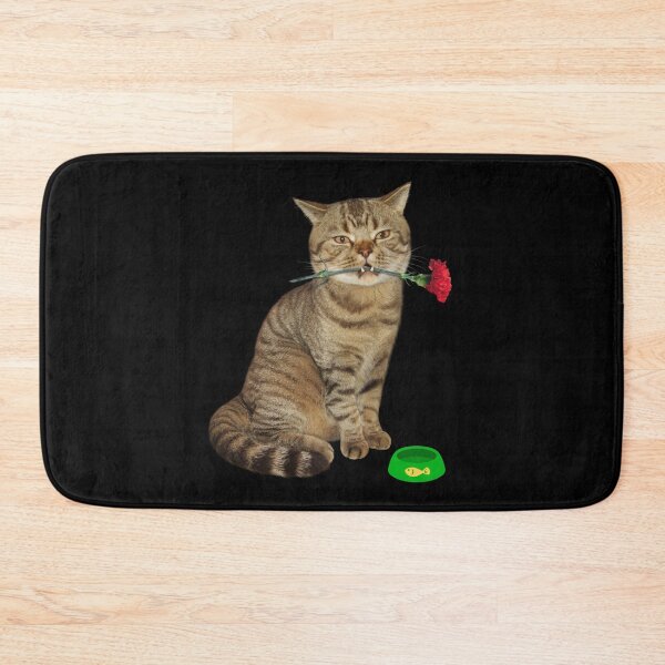 Item preview, Cute cat with flowers designed and sold by The Love Quill.