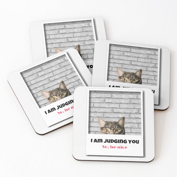 Item preview, I am judging you so be nice  designed and sold by CatwithSpecs.