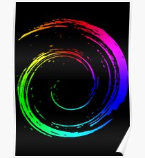 Kreis - 3D - Regenbogen - Kreis-Regenbogen Poster