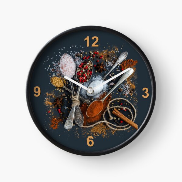 Kitchen Spices Wall Clock Clock