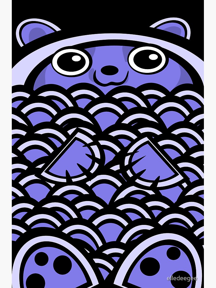Blue Asian Bear by elledeegee