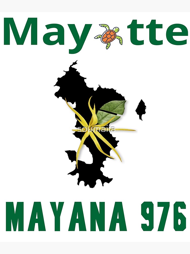 Mayotte Rahachiri flag 976 | Poster