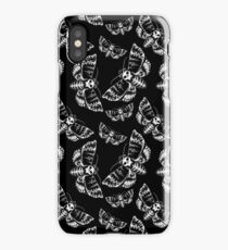 Deaths Head Moth Hawk Moth Skull Gothic by Moose Disco iPhone Case