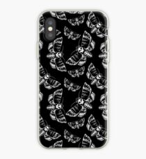 Deaths Head Moth Hawk Moth Skull Gothic by Moose Disco iPhone Case