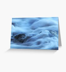 Water over rocks Greeting Card