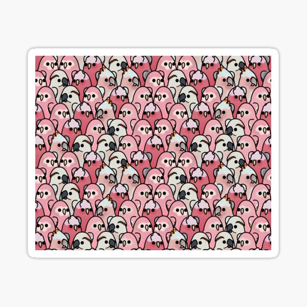 Item preview, Too Many Birds! - Pink Parrot Posse! designed and sold by MaddeMichael.