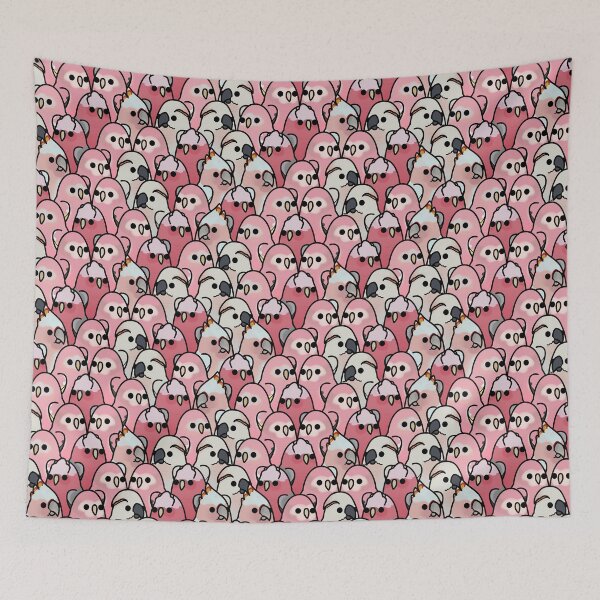 Item preview, Too Many Birds! - Pink Parrot Posse! designed and sold by MaddeMichael.