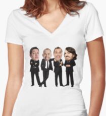 Impractical Jokers Bobbleheads Women's Fitted V-Neck T-Shirt