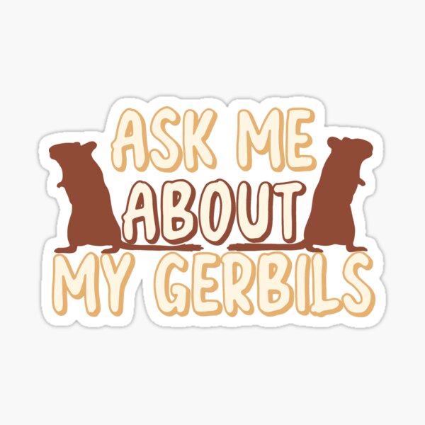 Aperçu de l'œuvre Posez-moi des questions sur mes gerbilles créée et vendue par Becky-Marie.