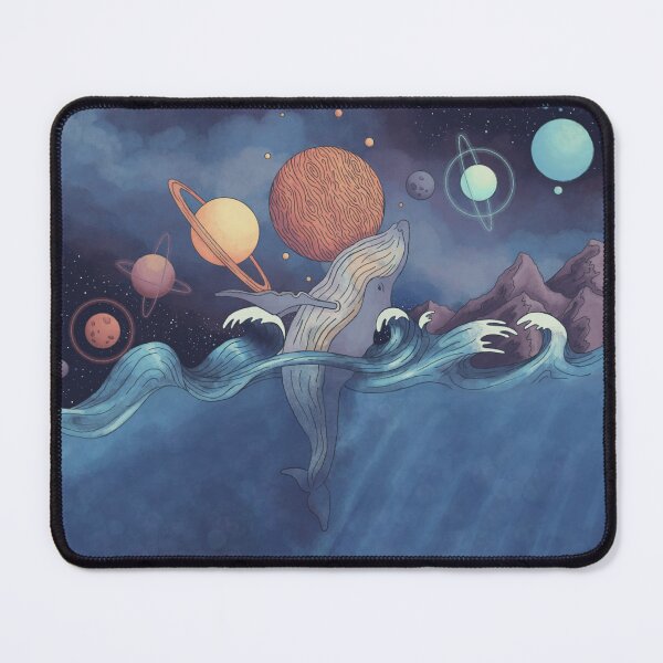 Deep Sea Space Whale Mouse Pad