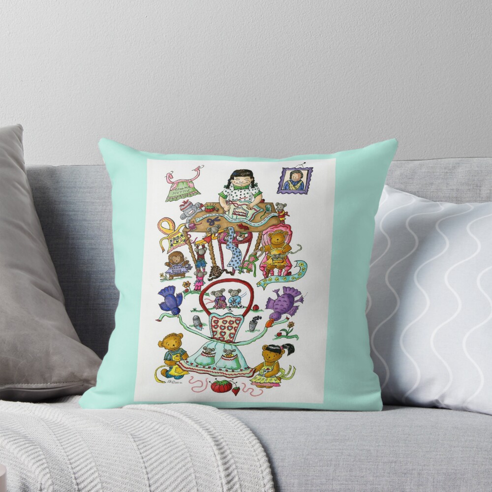 Item preview, Throw Pillow designed and sold by lorybit.