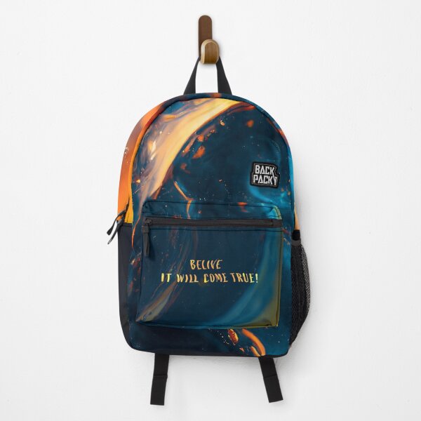 Item preview, Belive it will come true blue and orange liquid ink designed and sold by BackPacky.