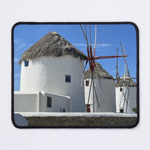 Item preview, Mykonos Windmills   Where Ever the Wind Blows designed and sold by Lynnrmorris.