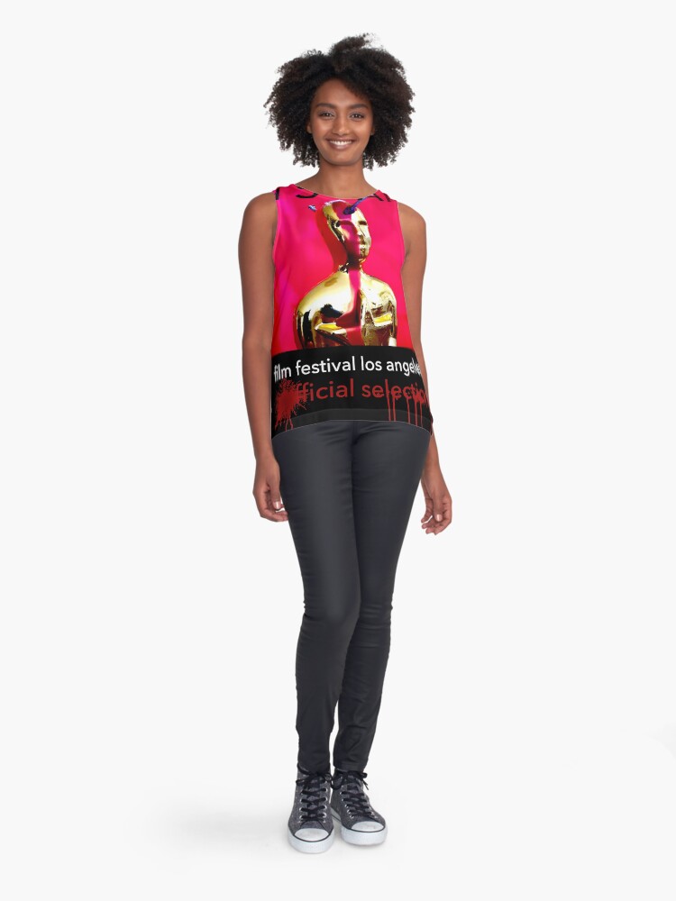 Thumbnail 3 of 6, Sleeveless Top, Oh Scares. A Nail in a Head. Official Selection designed and sold by MarcusTheArtist.