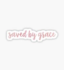 Saved By Grace - Pink Sticker