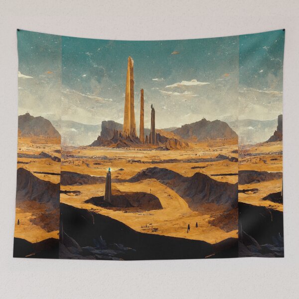 Artikelvorschau, Planet Warz - Desertda - Goldener Sandhügel "Planet Lightda" entworfen und verkauft von Brazz Official.