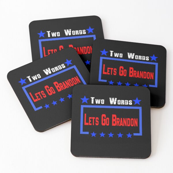 Item preview, Two Words Let's Go Brandon US Flag Political Meme designed and sold by SagittarArt.