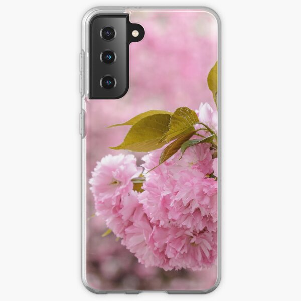 pink blossomed sakura flowers Samsung Galaxy Soft Case