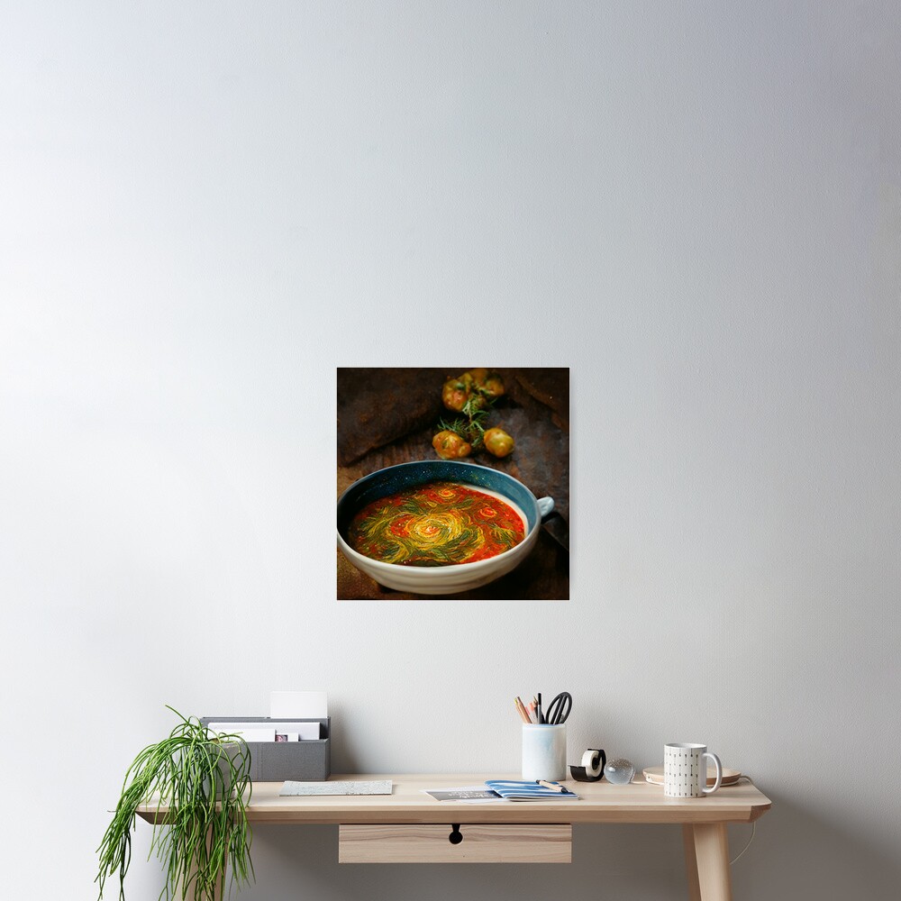 "Van Gogh Tomato Soup" Poster for Sale by WordWizardry Redbubble