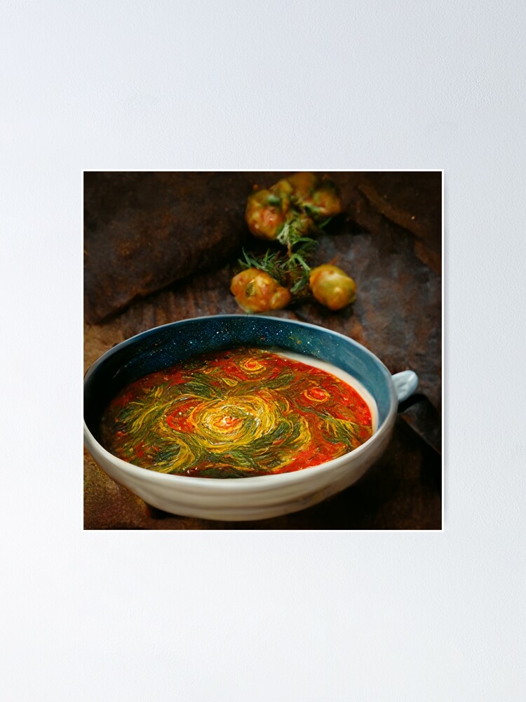 "Van Gogh Tomato Soup" Poster for Sale by WordWizardry Redbubble
