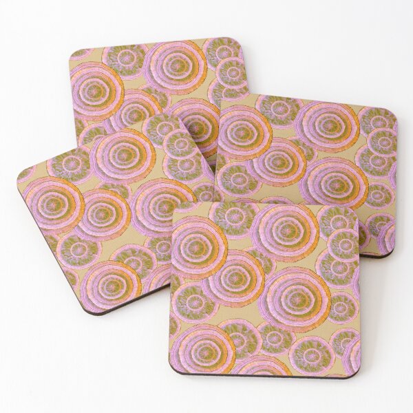 Item preview, Abstraction Strange Lilac Slices beige Background designed and sold by JeLoTall.