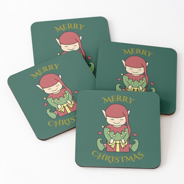 Item preview, Cute Baby Elf Wrapping Christmas Present - Christmas Spirit designed and sold by ViewerEqualsPhoton.