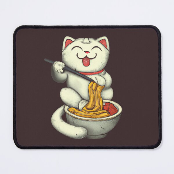 Item preview, Cat Eating Ramen designed and sold by Timegraf.
