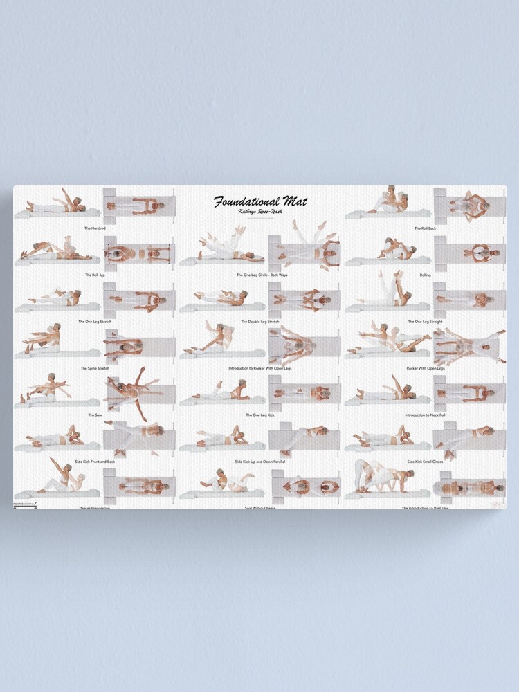 Kathryn Ross-Nash New York Pilates: Foundational Mat Poster Canvas Print  for Sale by KRNNYP