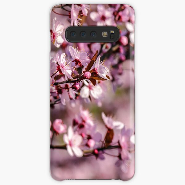 flowers of apple tree on a blur background Samsung Galaxy Snap Case