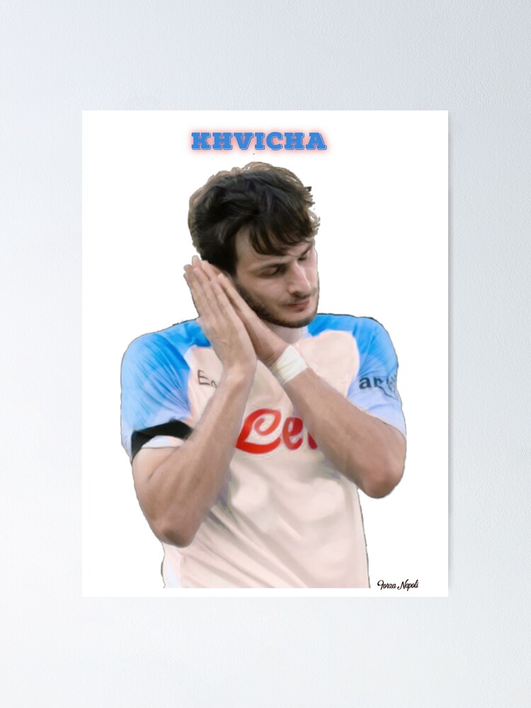 Khvicha Kvaratskhelia Poster Napoli Print Football Canvas 