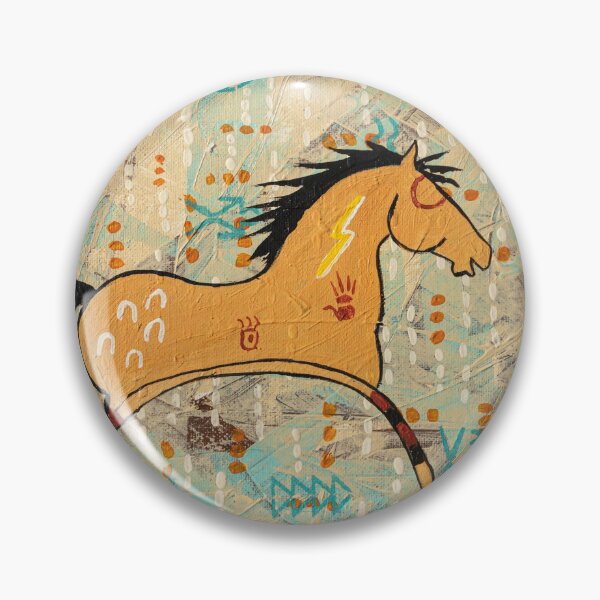 Item preview, The Bear Hunter, tribal horse art designed and sold by ridgway.