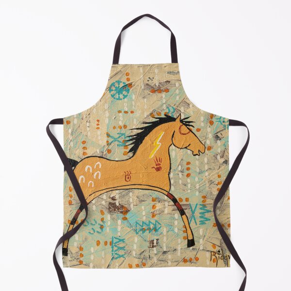 Item preview, The Bear Hunter, tribal horse art designed and sold by ridgway.