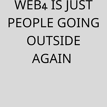 Aperçu de l'œuvre Web4, ce sont juste des gens qui sortent à nouveau de jinxarcan
