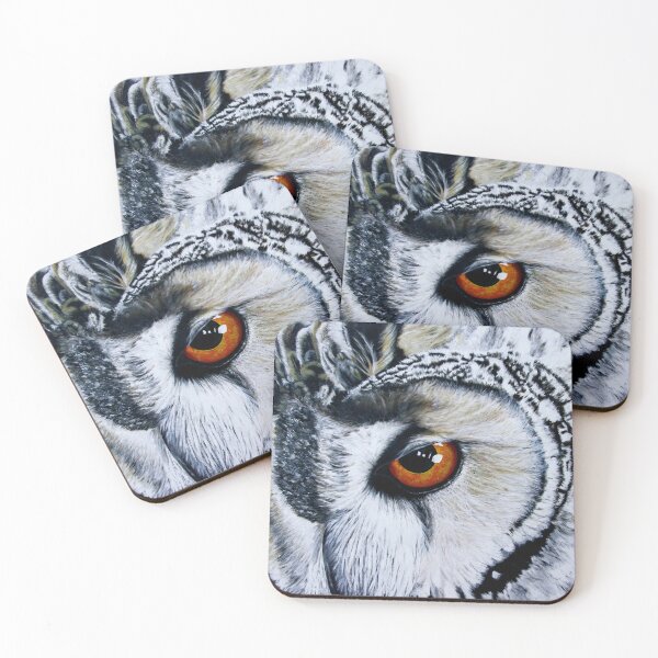 Item preview, Spotted Eagle Owl. Original Acrylic Painting by Jane Green. designed and sold by janesg.