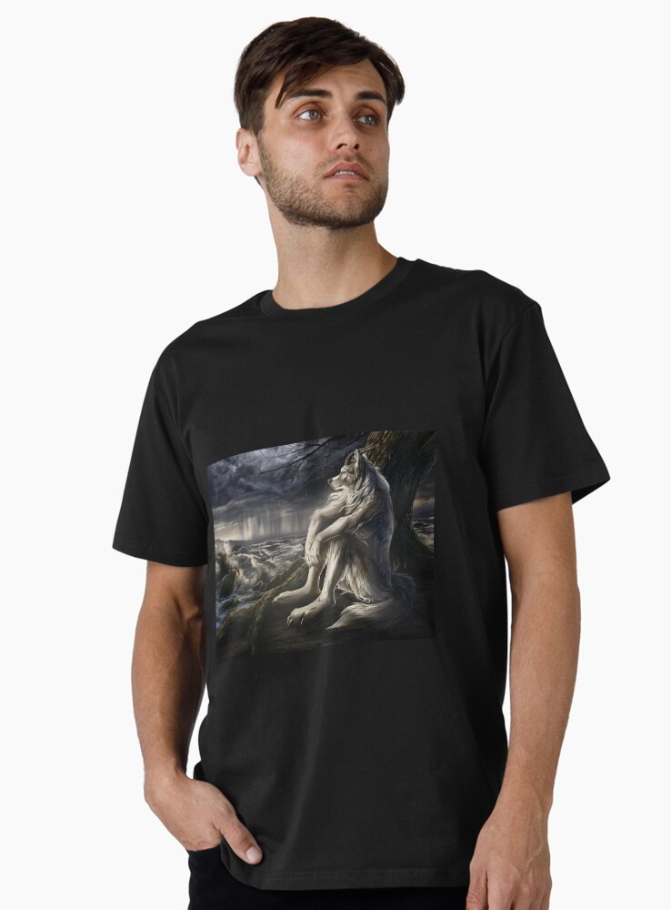 T-shirt premium for Sale avec l'œuvre « Loup-garou Meme » de l