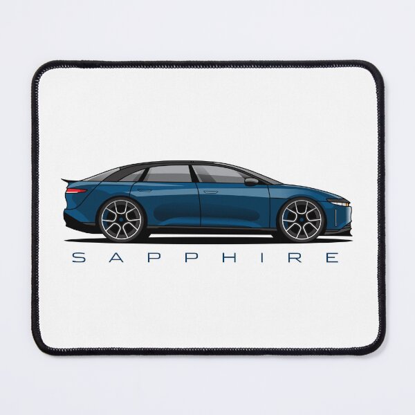 Item preview, Sapphire Electric Car Illustration designed and sold by blackdogshop.