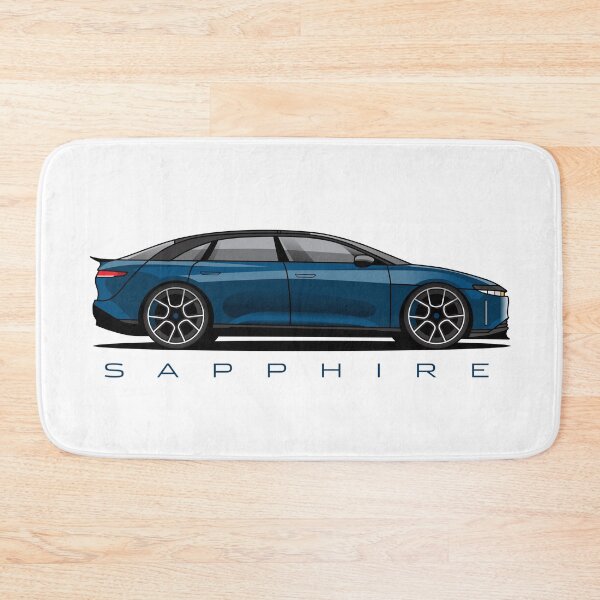 Item preview, Sapphire Electric Car Illustration designed and sold by blackdogshop.