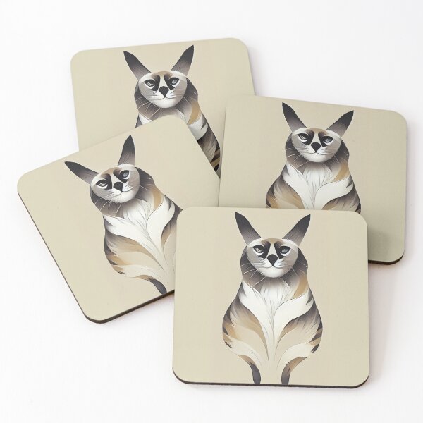 Item preview, Abstract Balinese cat designed and sold by MAV-Arts.